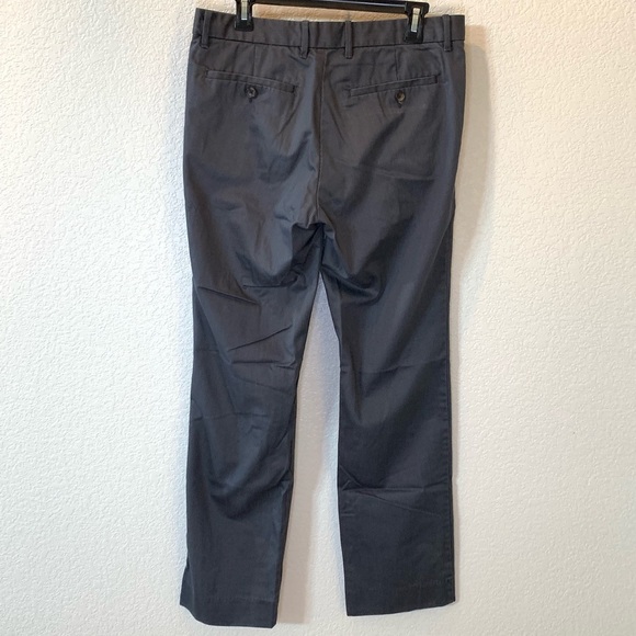 Gap Tailored Straight Fit Striped Grey Khakis - Picture 2 of 7